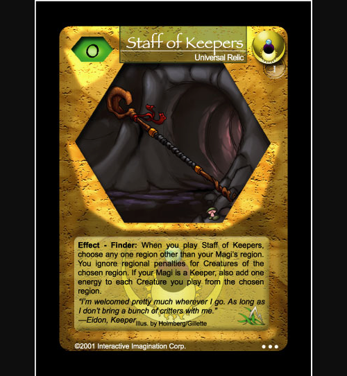 Staff of Keepers - Foil